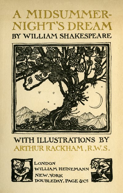 Sogno di una notte di mezza estate da Arthur Rackham