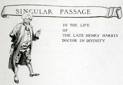 Un passaggio singolare nella vita del defunto Henry Harris, Dottore in Divinità, intestazione del capitolo da 