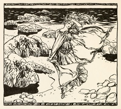 Becuma da Becuma dalla Pelle Bianca in Fiabe irlandesi da Arthur Rackham