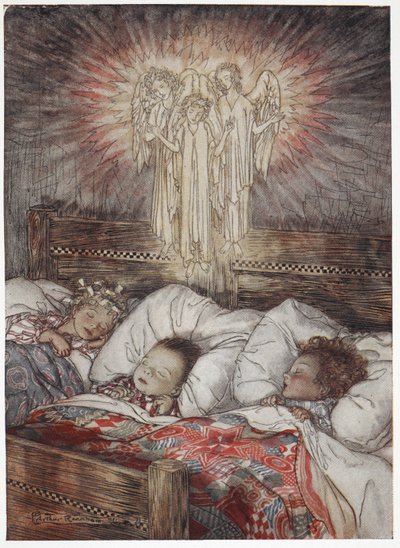Bambini addormentati e sognanti da Arthur Rackham
