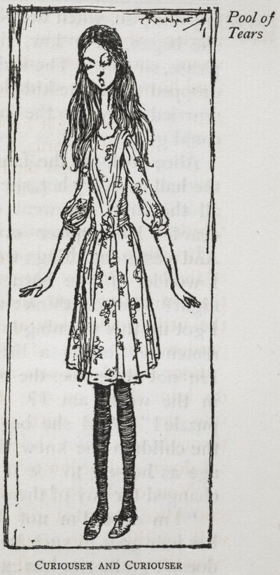 Sempre più strano - Alice dopo che ha iniziato a crescere da Arthur Rackham