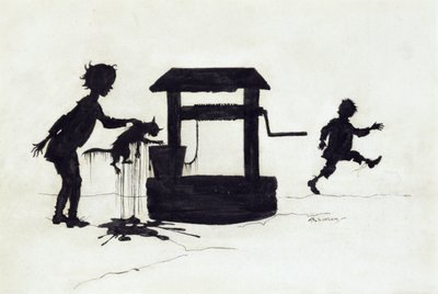 Ding Dong Bell, illustrazione da Mother Goose: The Old Nursery Rhymes, pubblicato 1913 da Arthur Rackham