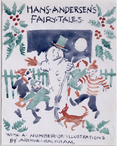 Schizzo di copertina per Le fiabe di Hans Andersen da Arthur Rackham