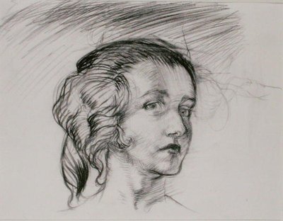 Testa di ragazza da Arthur Rackham