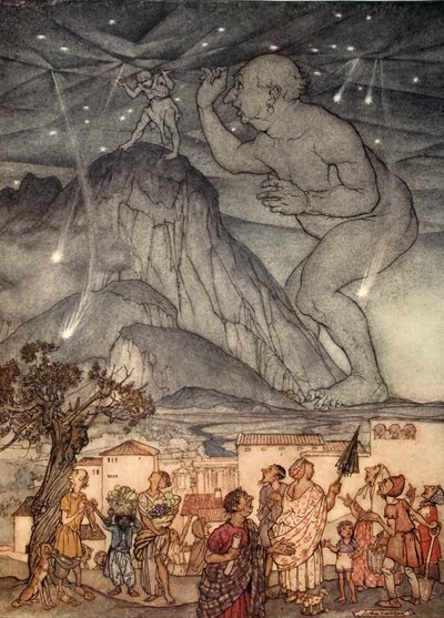 Ercole fece un grande scrollata di spalle, illustrazione da 