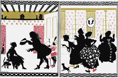 Illustrazione per la fiaba Cenerentola da Arthur Rackham