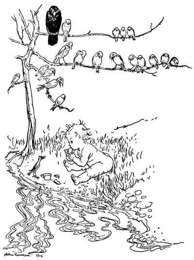 Illustrazione per Peter Pan da Arthur Rackham
