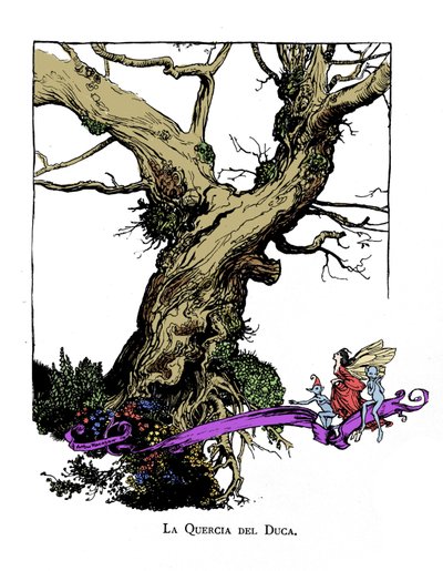 Illustrazione per Il sogno di una notte di mezza estate di William Shakespeare da Arthur Rackham