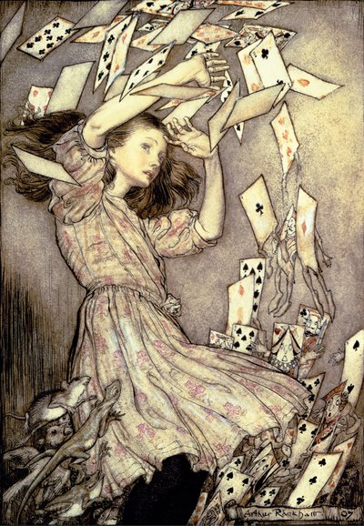 Illustrazione da "Le avventure di Alice nel Paese delle Meraviglie" di Lewis Carroll da Arthur Rackham
