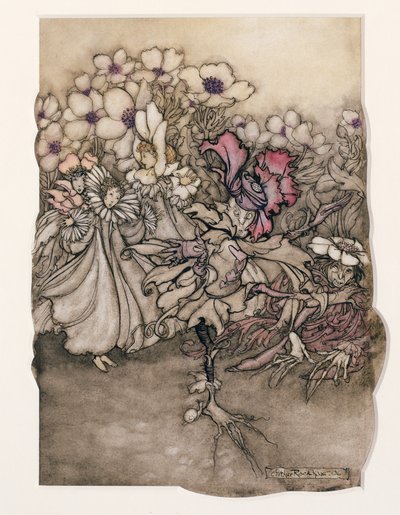 Illustrazione da Peter Pan nei Giardini di Kensington di J.M. Barrie, 1906 da Arthur Rackham