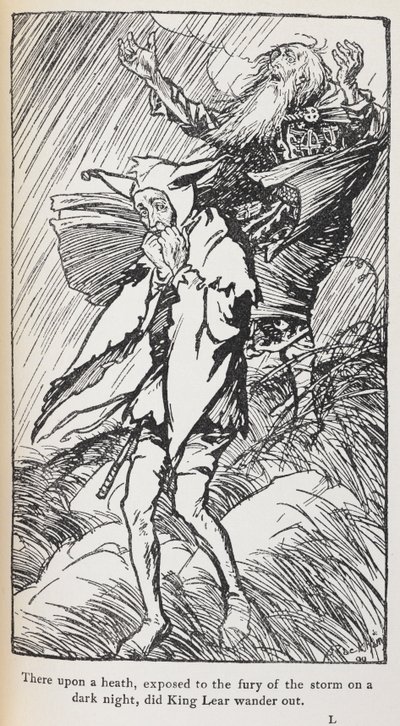 Illustrazione di Re Lear da Arthur Rackham