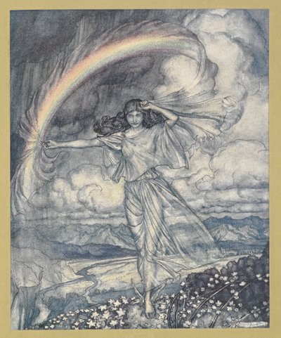 Iride lì, con arco umido da Arthur Rackham