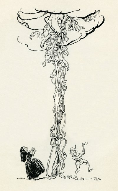 Jack e il fagiolo magico da Arthur Rackham