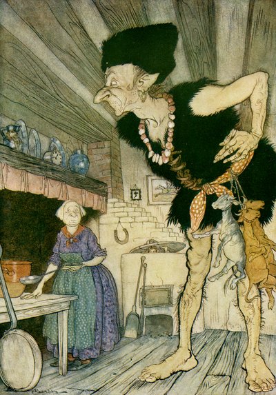 Jack e il fagiolo magico da Arthur Rackham