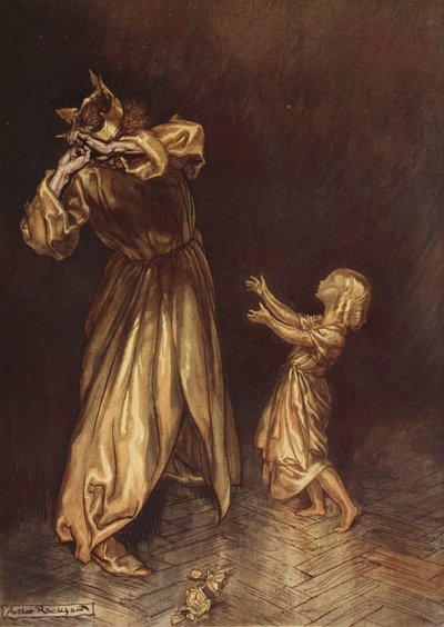 La piccola Marygold era una statua dorata, illustrazione da 