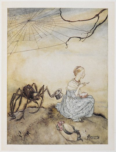 Piccola Miss Muffet da Arthur Rackham