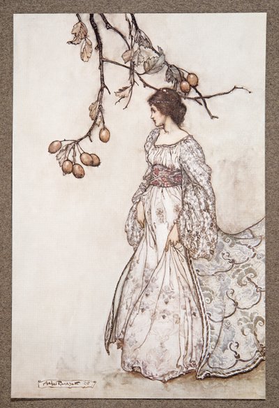 Sembrando molto poco danzante, da Peter Pan nei Giardini di Kensington di J M Barrie, pub. 1906 da Arthur Rackham