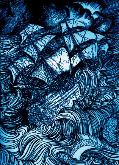 Manoscritto trovato in una bottiglia di Edgar Allan Poe da Arthur Rackham