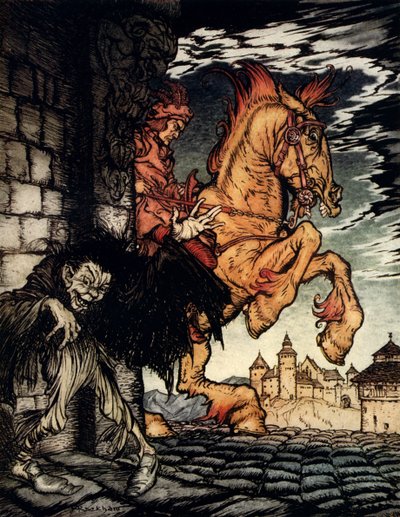 Metzengerstein di Edgar Allan Poe da Arthur Rackham