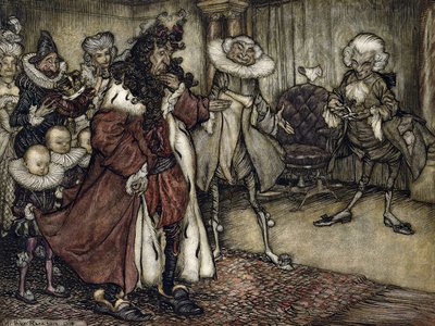 Preparando il re da Arthur Rackham