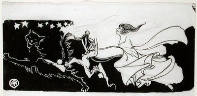 Frolics al chiaro di luna da Arthur Rackham