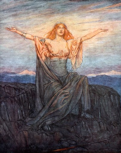Sole, ti saluto! Salve, o luce! Salve, o glorioso giorno!, 1924 da Arthur Rackham