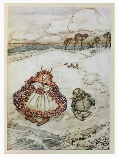Il granchio e sua madre, illustrazione da 