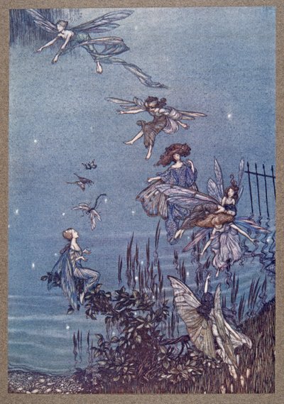 Le fate della Serpentine, da Peter Pan nei Giardini di Kensington di J M Barrie (1860 - 1937), pub. 1906 da Arthur Rackham