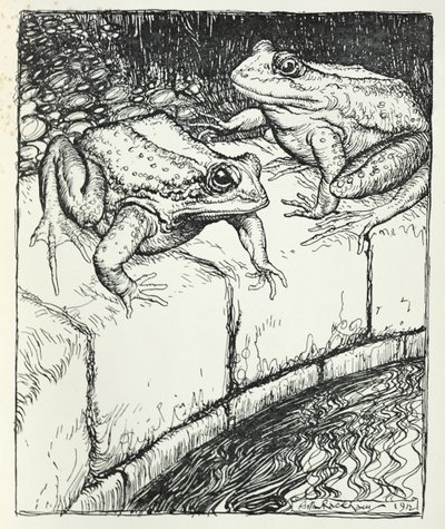 Le rane e il pozzo, illustrazione da 