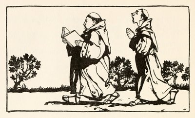 La Strega seduta contro il muro, da La frenesia di Morgan in Fiabe irlandesi da Arthur Rackham
