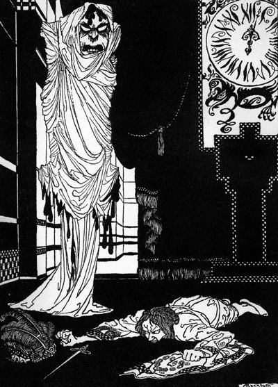 La maschera della morte rossa di Edgar Allan Poe da Arthur Rackham