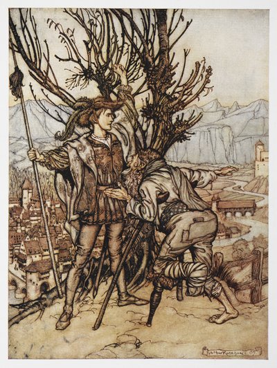 Il Principe da Rosaspina (La Bella Addormentata) da Arthur Rackham