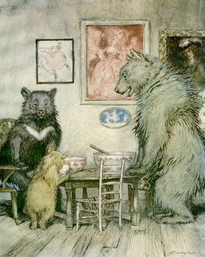 I tre orsi da Arthur Rackham