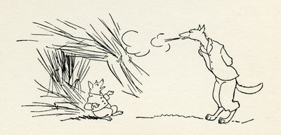 I tre porcellini da Arthur Rackham