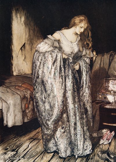 Il vero innamorato, da Fratellino e Sorellina e altre fiabe dei Fratelli Grimm, pub.1917 da Arthur Rackham