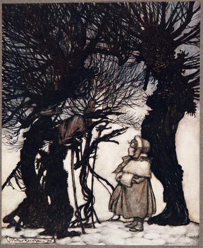 La avvertirono .., da Peter Pan nei Giardini di Kensington di J M Barrie (1860 - 1937), pub. 1906 da Arthur Rackham