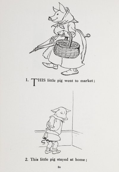 Questo porcellino andò al mercato - filastrocca da Arthur Rackham