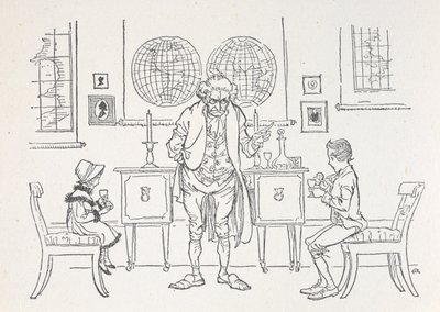 Due bambini e i loro maestri da Arthur Rackham