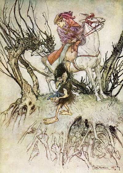 Undine di Friedrich de la Motte Fouqué da Arthur Rackham