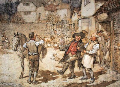 Quando un gregge di pecore aveva portato un profitto ragionevole da Arthur Rackham