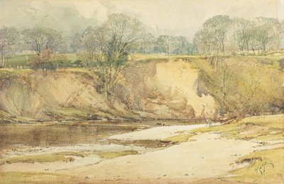 Un pescatore a mosca sulle rive del Wharfe da Arthur Reginald Smith