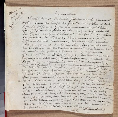 Manoscritto della poesia 