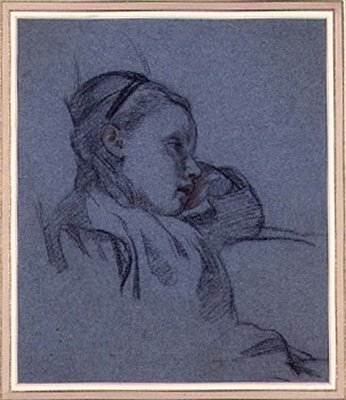 Ritratto di una ragazza seduta, c.1870 da Arthur Stocks