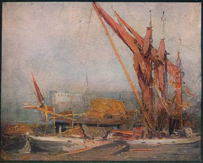 Chiatte di fieno sul Tamigi, 1905 da Arthur Streeton