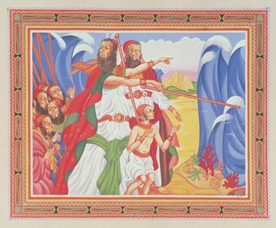 Il passaggio del Mar Rosso da Arthur Szyk