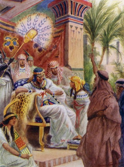 Mosè e Aronne davanti al Faraone da Arthur Twidle