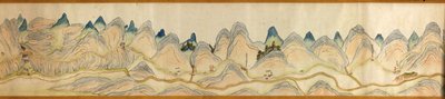 16.000. fornito. Orientato con il nord a destra. Rilievo mostrato pittoricamente. Copre il fiume Wei a Baoji Xian, Shanxi Sheng fino a Shu Dao al confine Shanxi-Sichuan. Mostra insediamenti, punti di sosta, stazioni, locande, templi, passi di montagna, mur da Arthur W. Hummel