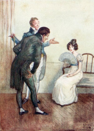 Illustrazione per Northanger Abbey di Jane Austen da Arthur Wallis Mills