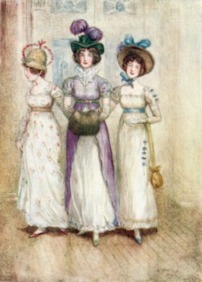 Illustrazione per Northanger Abbey di Jane Austen da Arthur Wallis Mills