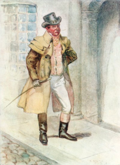 Illustrazione per Northanger Abbey di Jane Austen da Arthur Wallis Mills